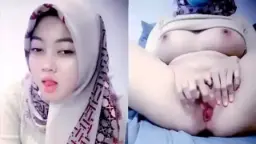 Nella Hijabers Colmek Ngangkang Dengan Desah Menggoda
