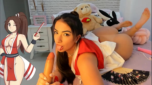 Mai Shiranui Mainin Vibrator Hitachi Sampai Klimaks Liar Di Permainan Roda Seks