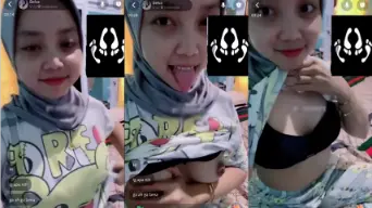 Vcs Belva, Hijab Diremas, Toketnya Melet-melet Bikin Makin Nafsu