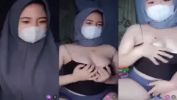 Abg Jilbar Masker Remas Nenen